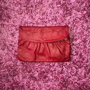 Beautiful bright red clutch